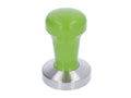 CMI EDO Tamper Young Line 58MM flat base for espresso machines, featuring a green handle and professional-grade design.