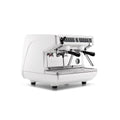 Espresso extraction from Nuova Simonelli Appia Life Compact 2 Group Volumetric espresso machine by CMI.