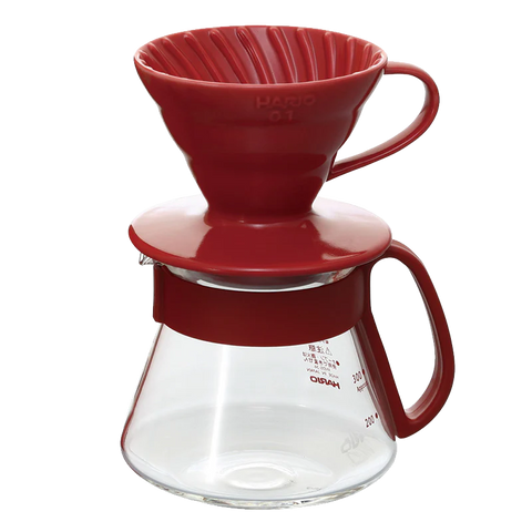 Hario - V60 Ceramic Dripper Pot Set 01 Red