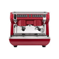 Nuova Simonelli Appia Life Compact 2 Group Volumetric espresso coffee machine with stainless steel finish and control panel.