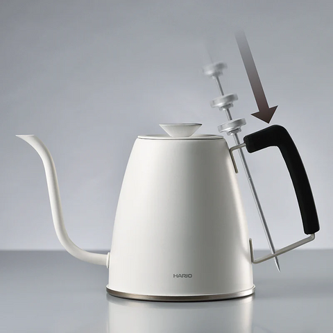 HARIO DKG-140-W Smart G Gooseneck Kettle, White, Precision Pour-Over Coffee Kettle