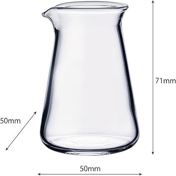 HARIO CP-100 Conical Pitcher, Crafts Science, Capacity: 3.4 fl oz (100 ml), Made in Japan, Transparent