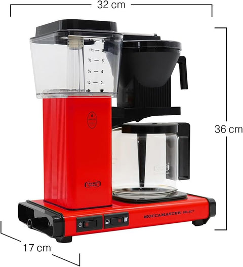 Moccamaster KBG Select, Coffee Machines, Filter Coffee Machine, Black, UK Plug, 1.25 Liters