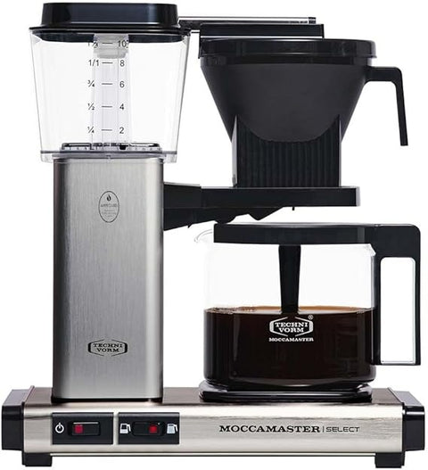 Moccamaster KBG Select, Coffee Machines, Filter Coffee Machine, Black, UK Plug, 1.25 Liters